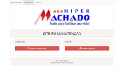 Desktop Screenshot of hipermachado.com.br
